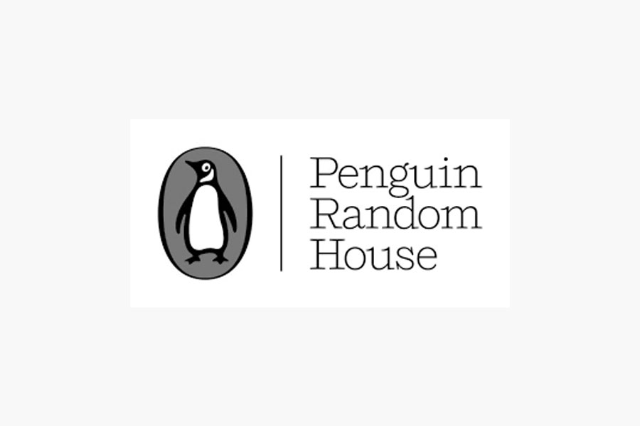Logotipo de Penguin Random House con una ilustración de un pingüino en blanco y negro dentro de un óvalo junto al nombre de la empresa en texto negro sobre fondo blanco.
