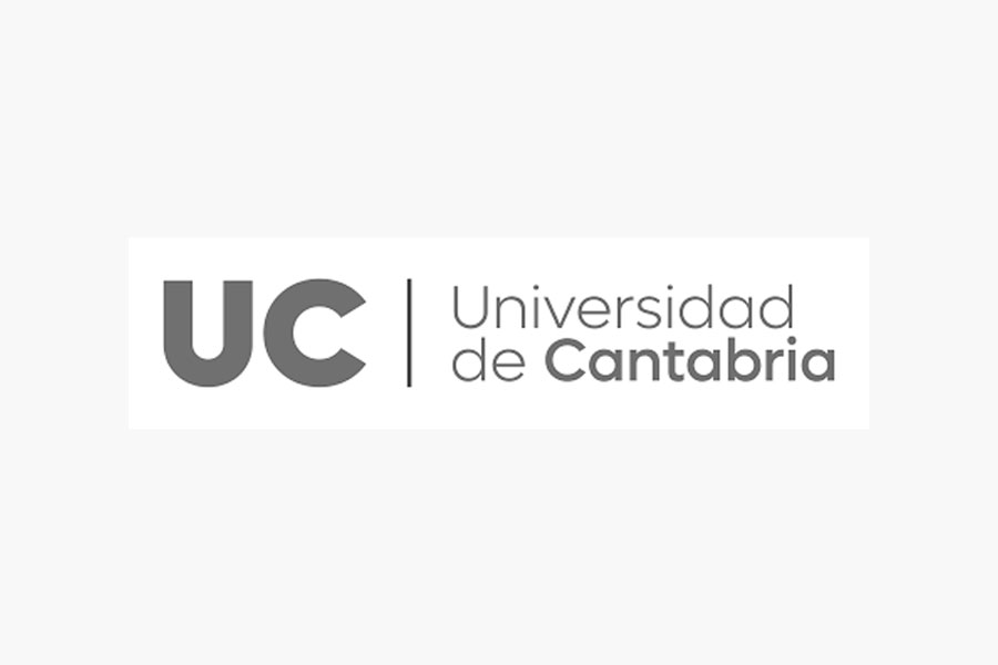 Logotipo de la Universidad de Cantabria, con las iniciales "UC" y el nombre completo en español sobre fondo blanco.